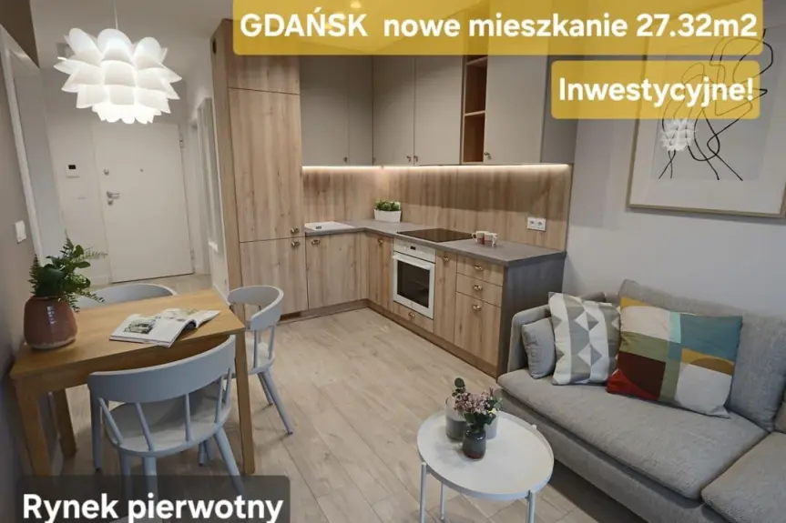 Gdańsk, Śródmieście, Nowe mieszkanie GDAŃSK - 27,32m2 - inwestycyjne