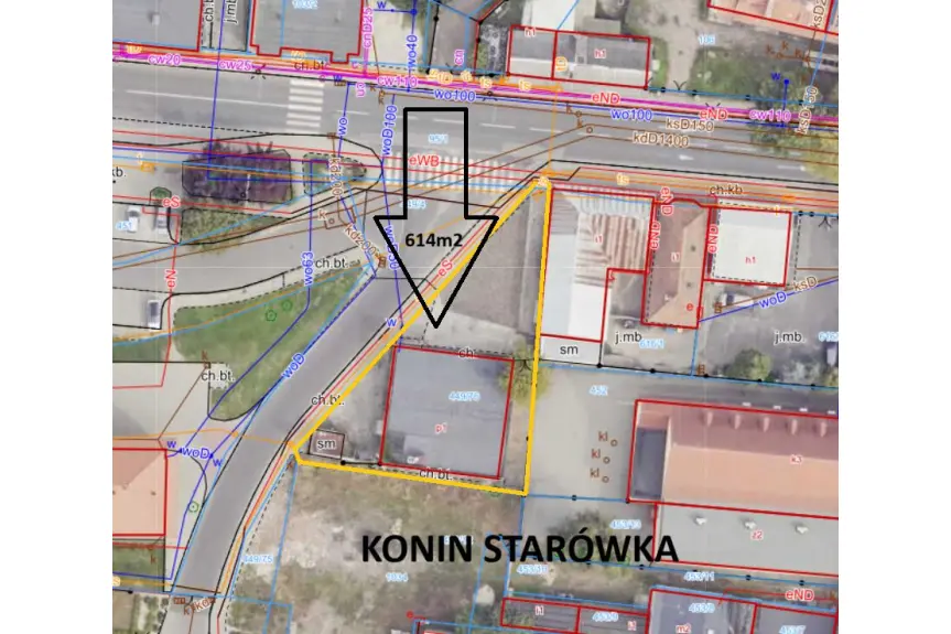 Konin, Szarych Szeregów, Atrakcyjna działka w centrum Konina 614m2 - Starówka